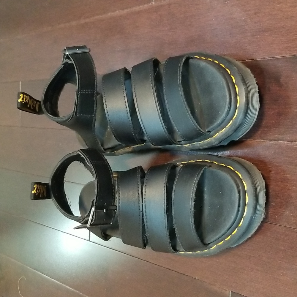 Dr. Marten | Blaire black leather sandals | sz 7